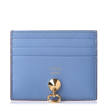 Fendi Vitello Libcerty Lucido By the Way Card Holder Balena Bordeaux 1 of 10