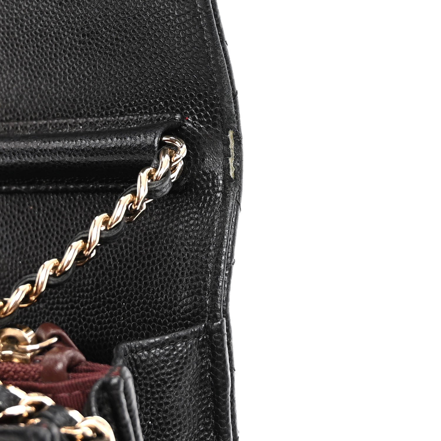 Chanel Caviar Quilted Square Wallet On Chain WOC Black 12 of 13