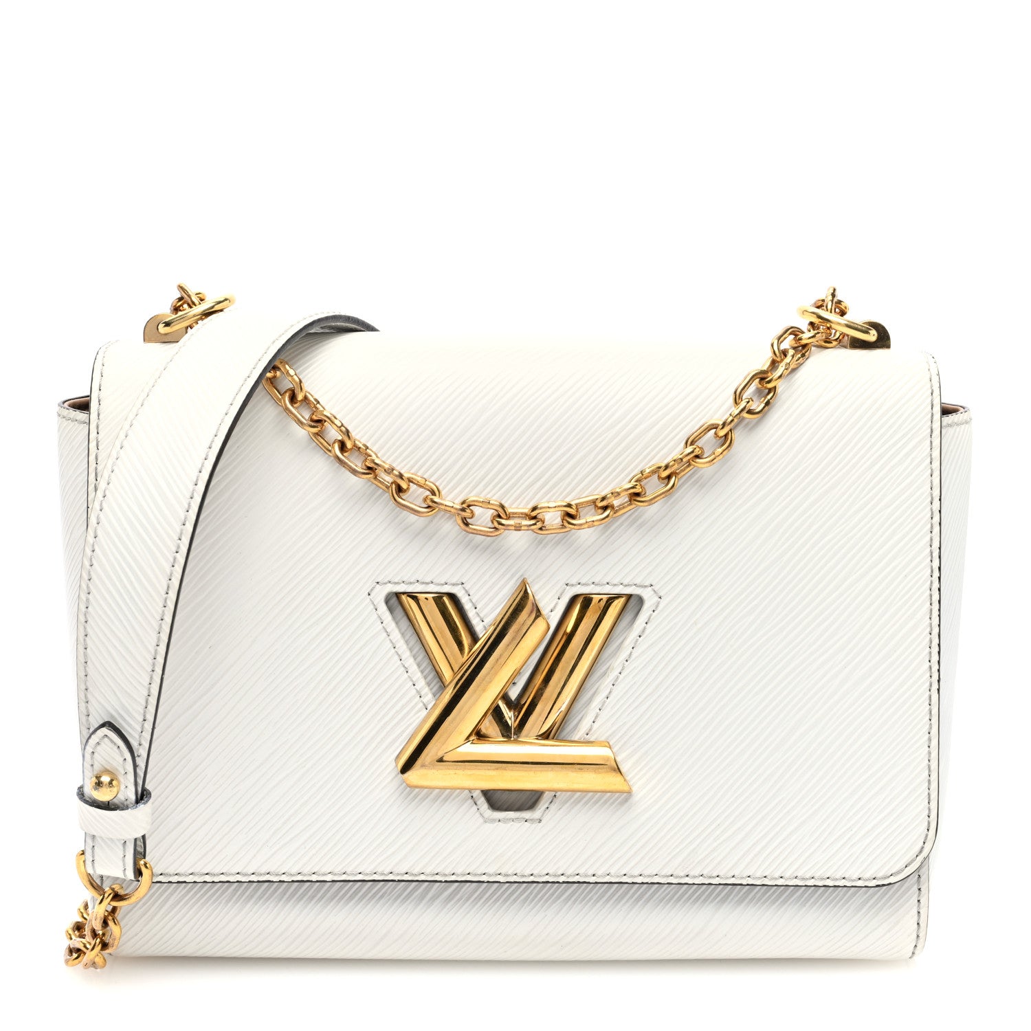 Louis Vuitton Epi Twist Shoulder Bag MM White 1 of 9
