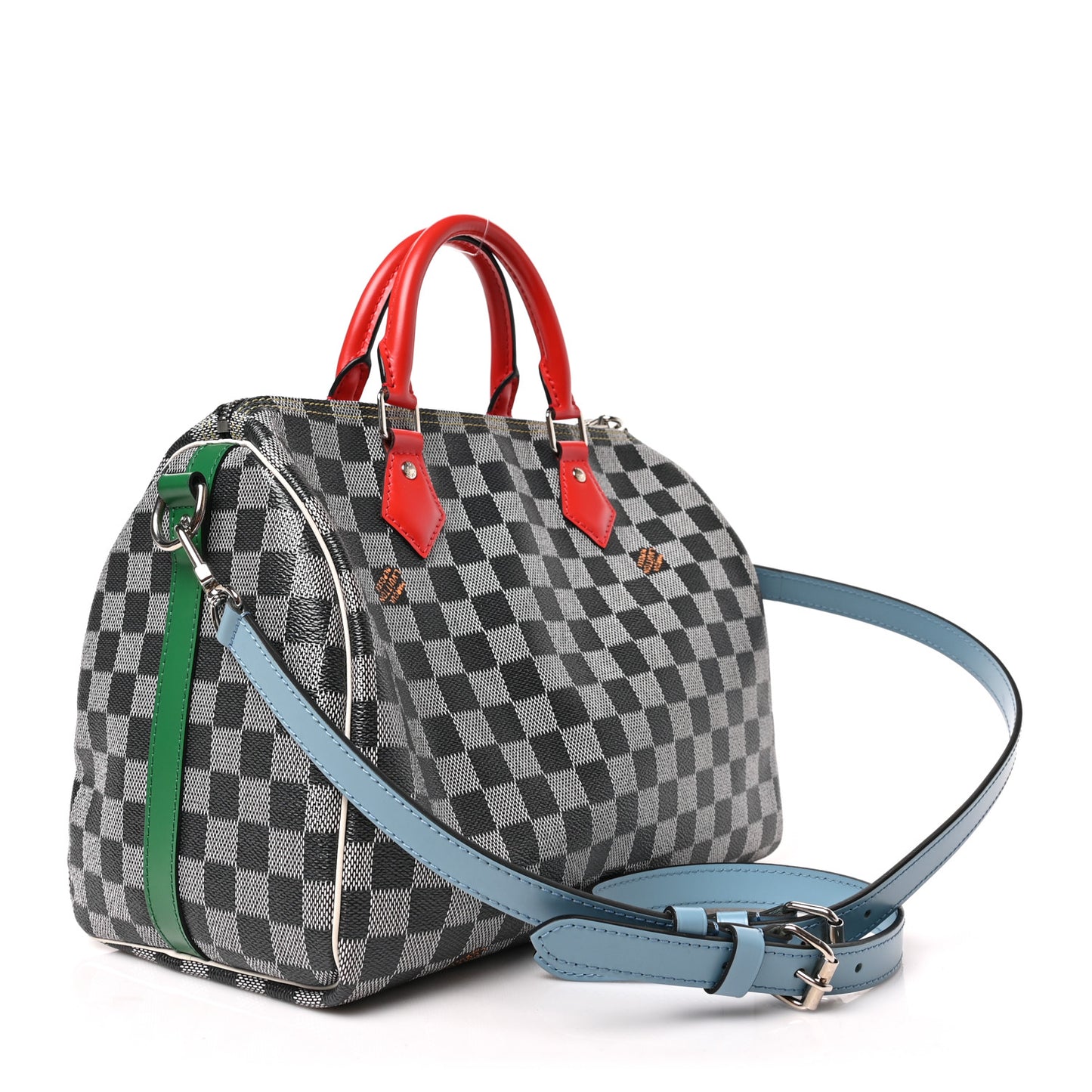 Damier Speedy Bandouliere 30 Black White