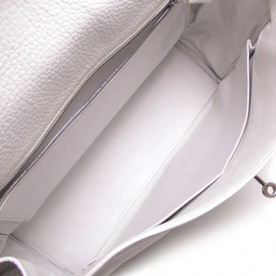 Hermes Taurillon Clemence KELLY 35 White 8 of 15