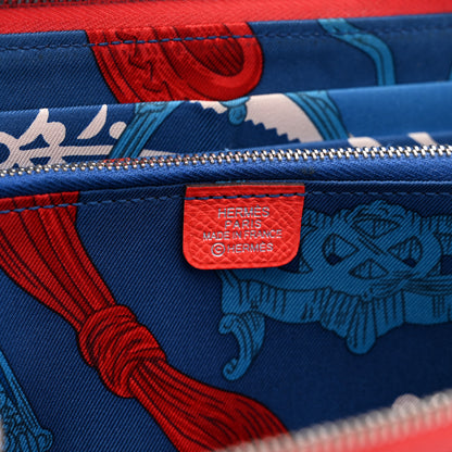 Hermes Epsom Silk'In Wallet Rose Jaipur 6 of 12