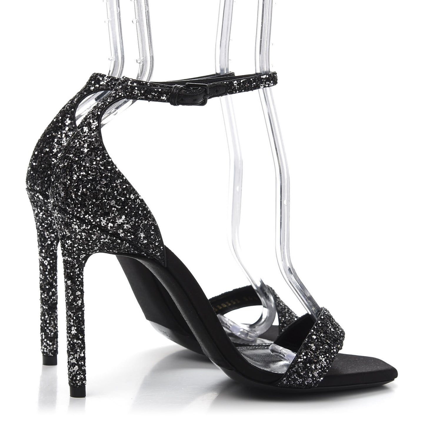 Glitter Black Amber 105 Sandals 36.5 Black