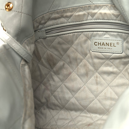 Chanel Shiny Calfskin Quilted Small Chanel 22 Grey 13 of 14