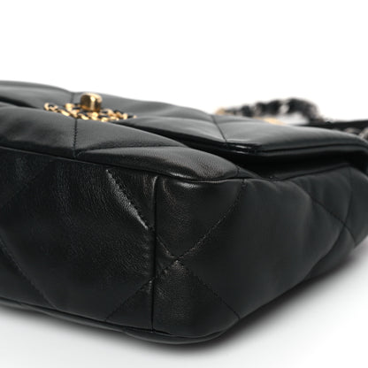 Chanel Lambskin Quilted Medium Chanel 19 Flap Black 9 of 9