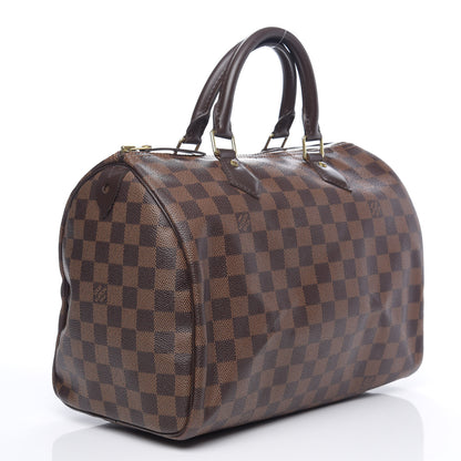 Louis Vuitton Damier Ebene Speedy 30 2 of 9