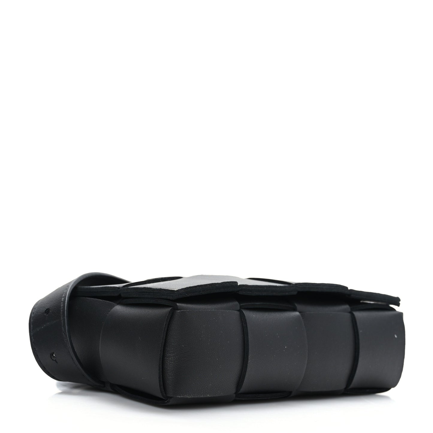 Nappa Maxi Intreccio The Belt Cassette Bag Black