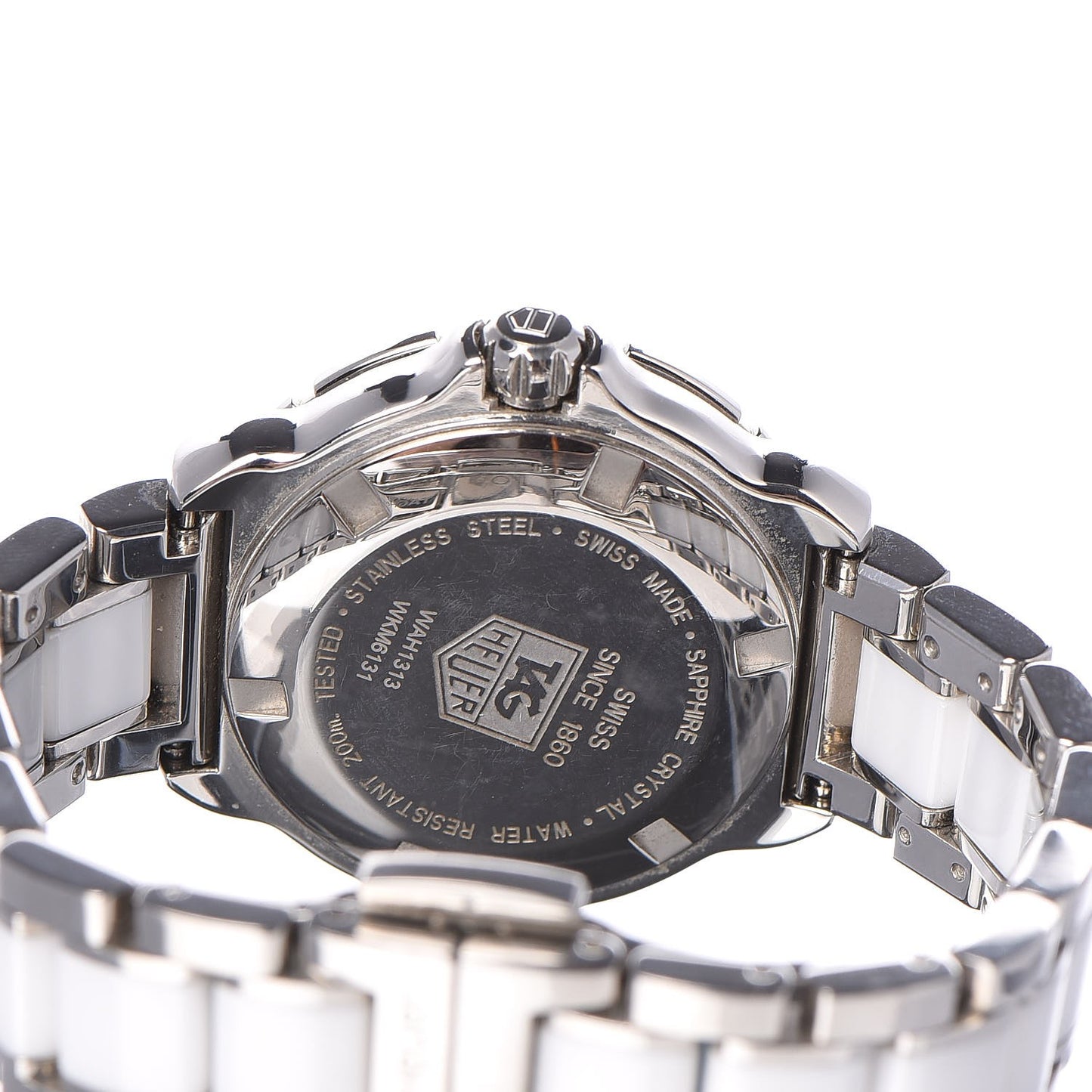 Stainless Steel Ceramic Diamond 32mm Formula 1 Quartz Watch White WAH1313