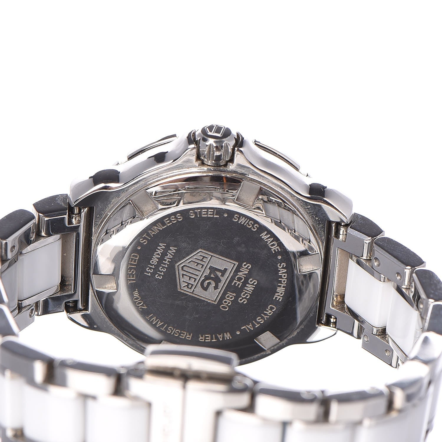Tag Heuer Stainless Steel Ceramic Diamond 32mm Formula 1 Quartz Watch White WAH1313 6 of 10