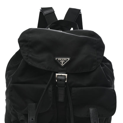 Prada Tessuto Nylon Saffiano Medium Backpack Black 8 of 10
