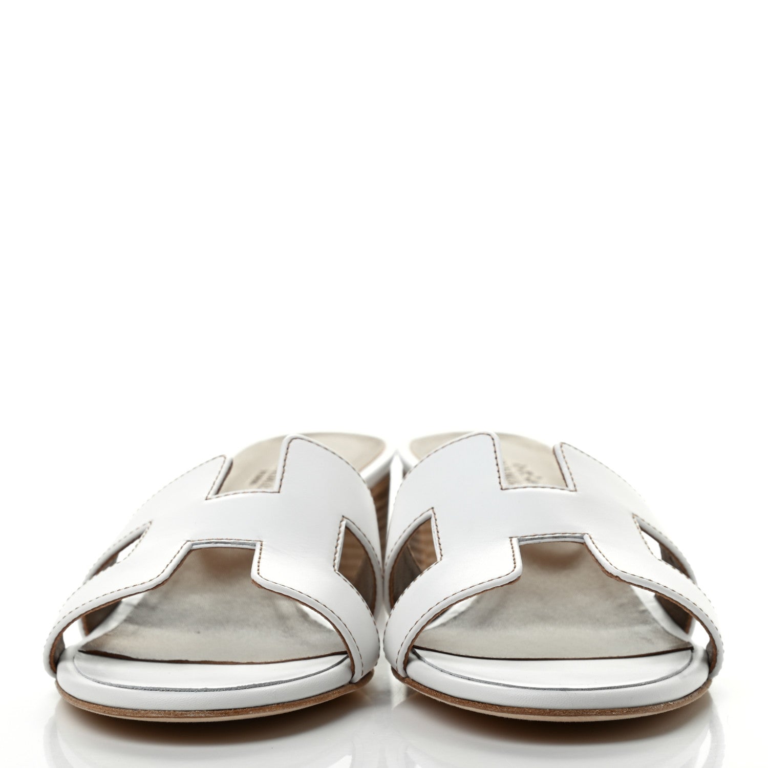 Hermes Calfskin Oasis Sandals 39 White 2 of 8