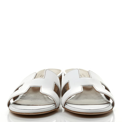 Hermes Calfskin Oasis Sandals 39 White 2 of 8
