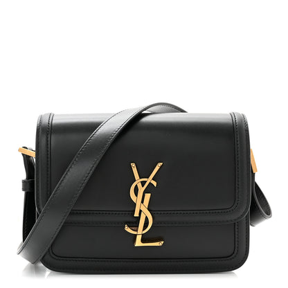 Saint Laurent Smooth Calfskin Small Solferino Satchel Black 1 of 9