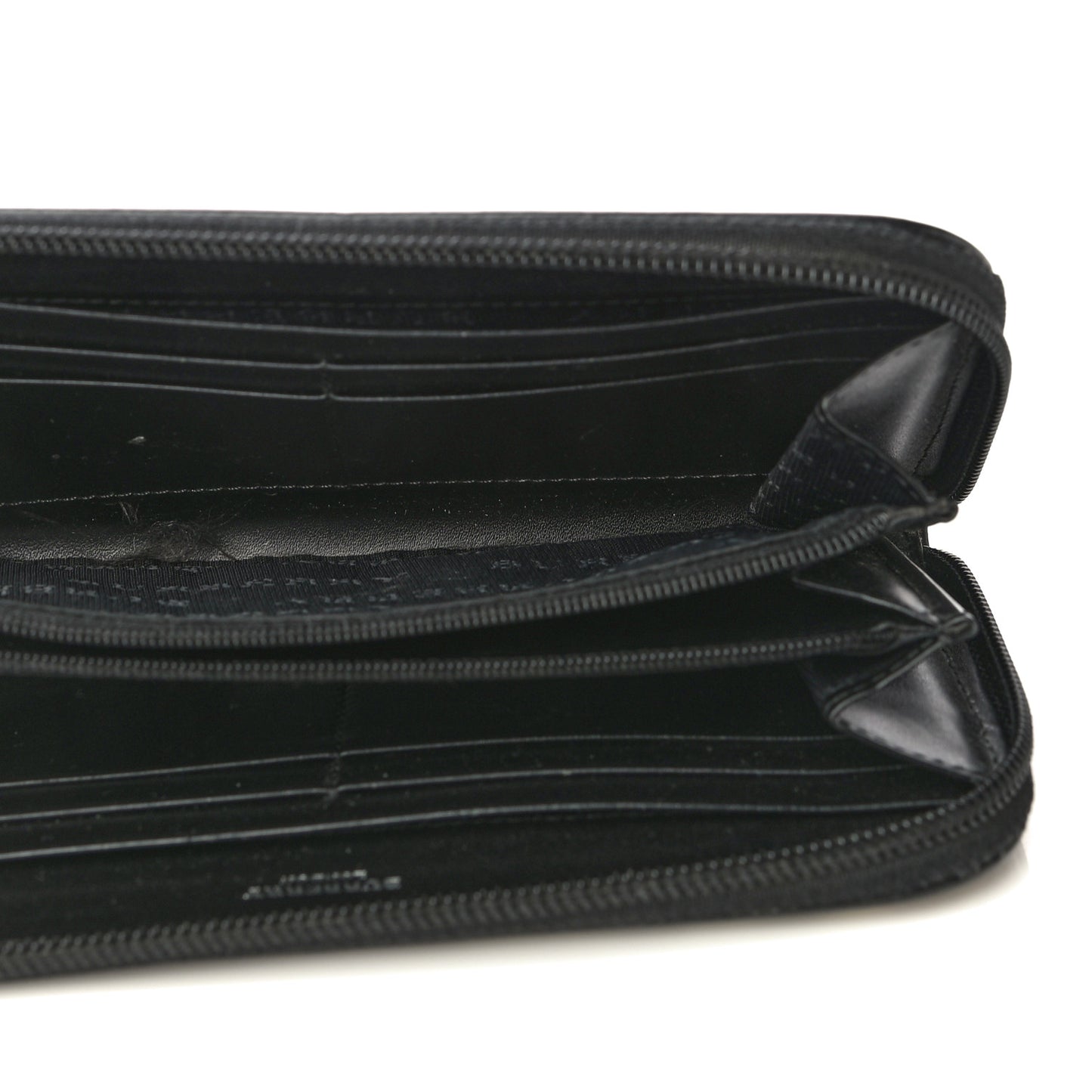 House Check Large Ziggy Zip Around Wallet Black