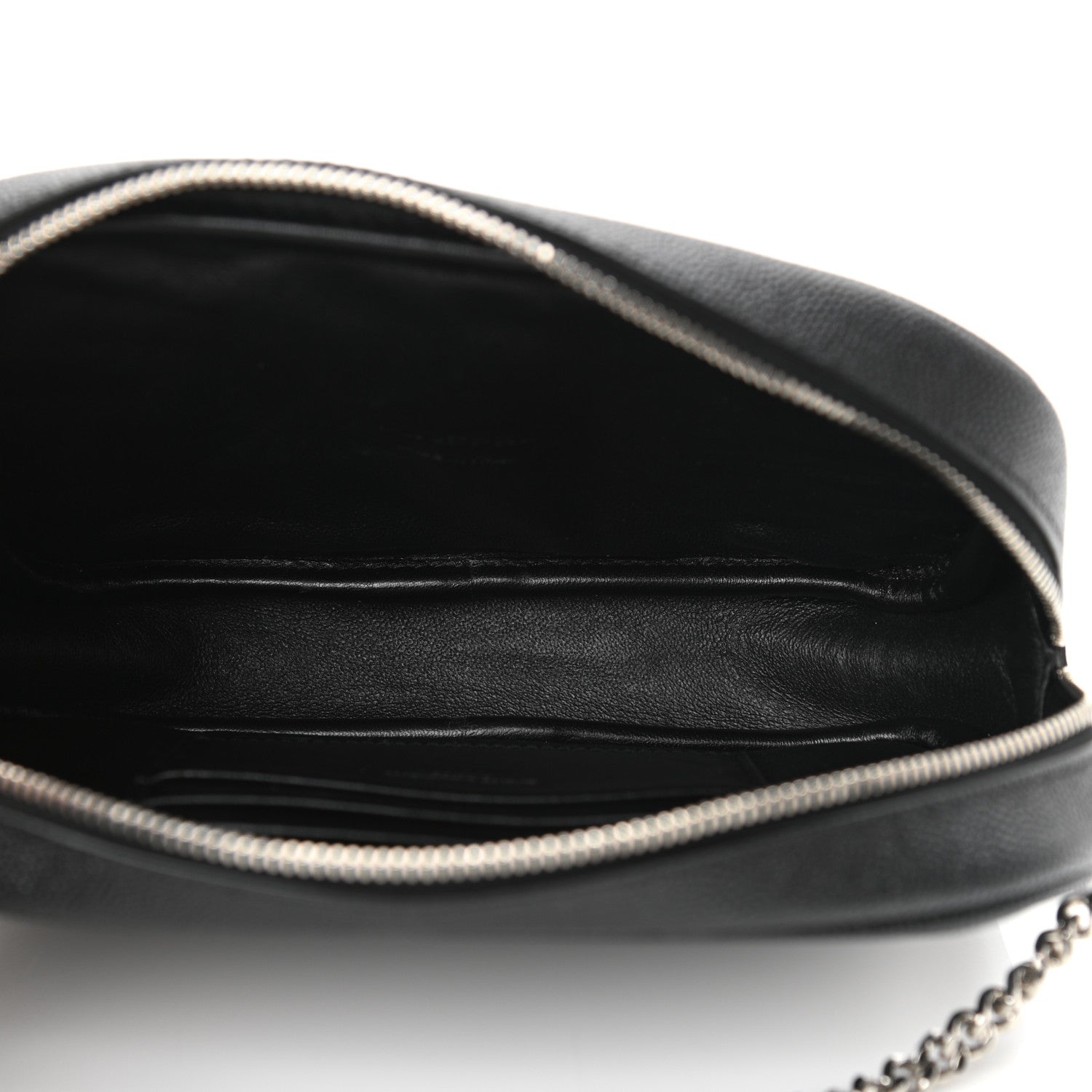 Saint Laurent Grain De Poudre Matelasse Monogram Mini Lou Camera Bag Black 5 of 10