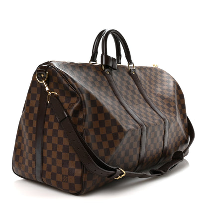 Louis Vuitton Damier Ebene Keepall Bandouliere 55 2 of 9