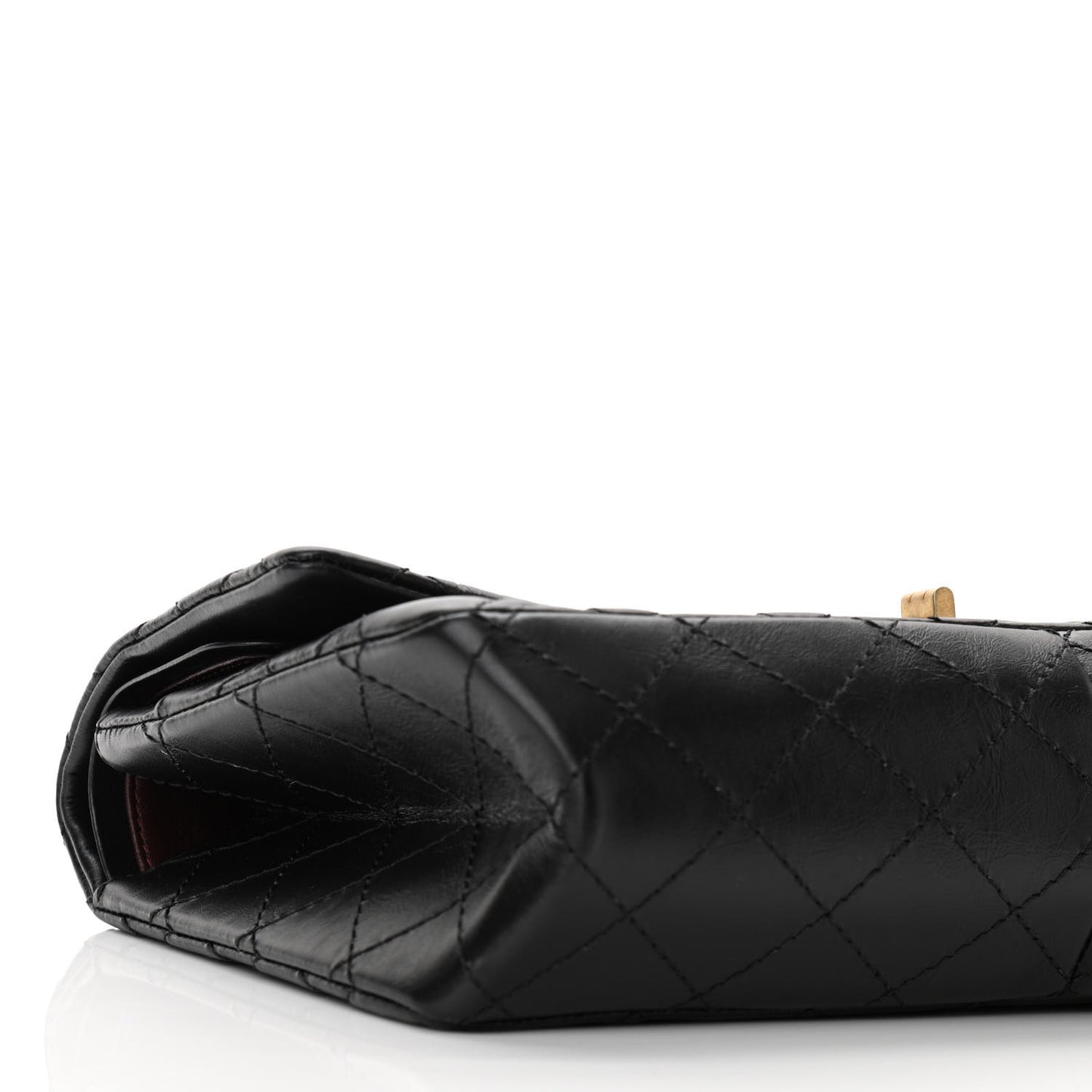 Aged Calfskin Quilted 2.55 Reissue 226 Flap Black