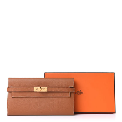 Hermes Epsom Kelly Longue Wallet Gold 8 of 8