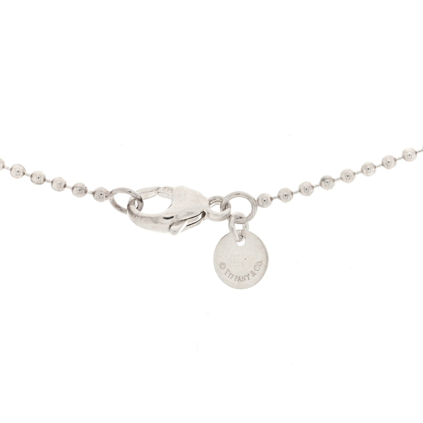 Sterling Silver Return to Tiffany Oval Dog Tag Necklace