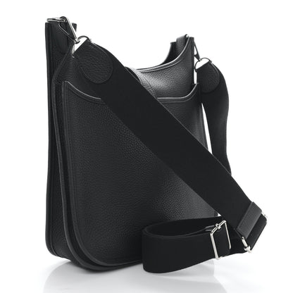 Hermes Taurillon Clemence Evelyne III PM Black 3 of 8