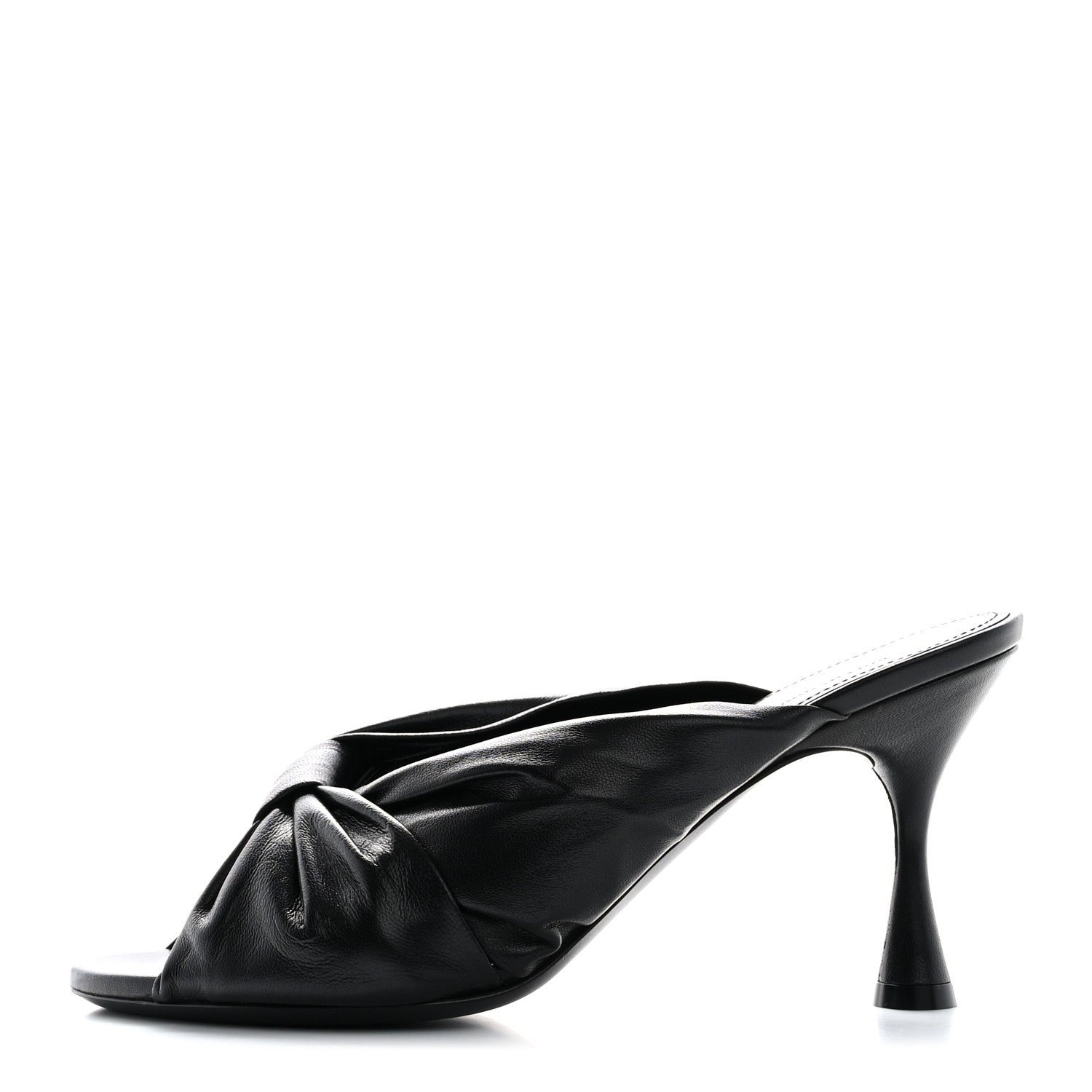 Balenciaga Smooth Nappa Drapy 80mm Sandals 38 Black 1 of 9