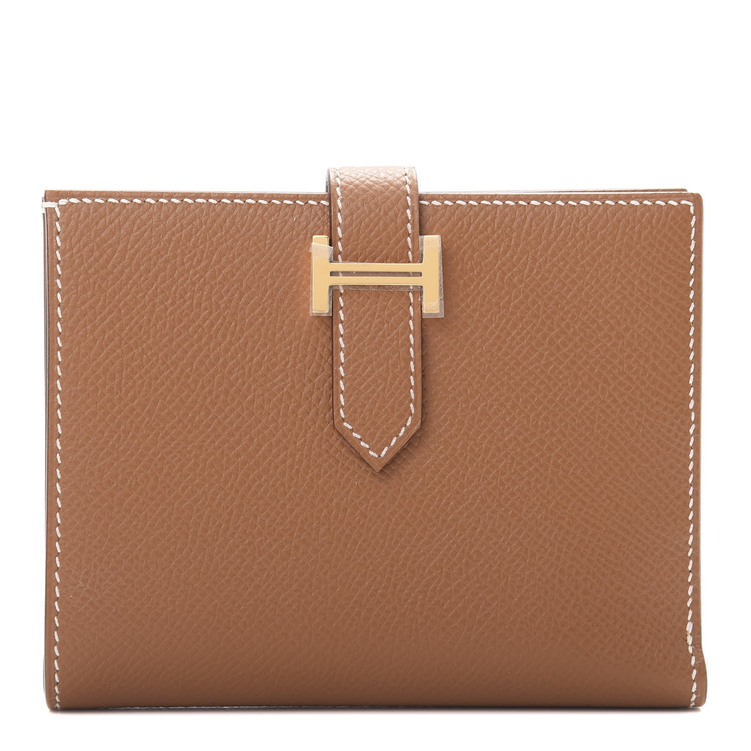 Hermes Epsom Bearn Compact Wallet Gold 1 of 8