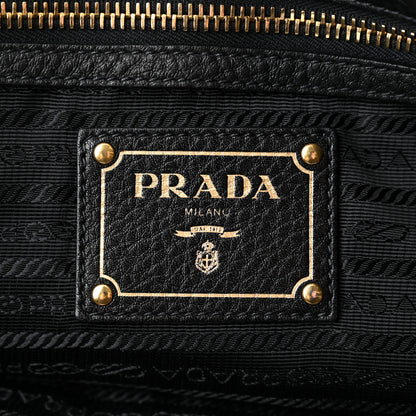 Prada Vitello Daino Shopping Tote Black 5 of 10