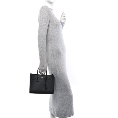 Saint Laurent Grained Calfskin Baby Sac De Jour Black 2 of 10