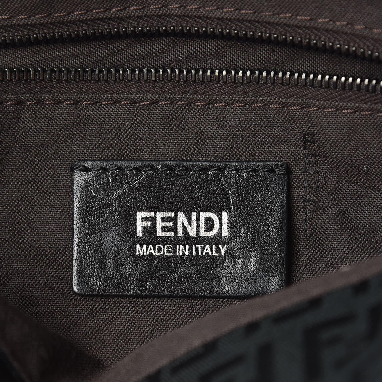 Fendi Zucchino Baguette Black 6 of 9