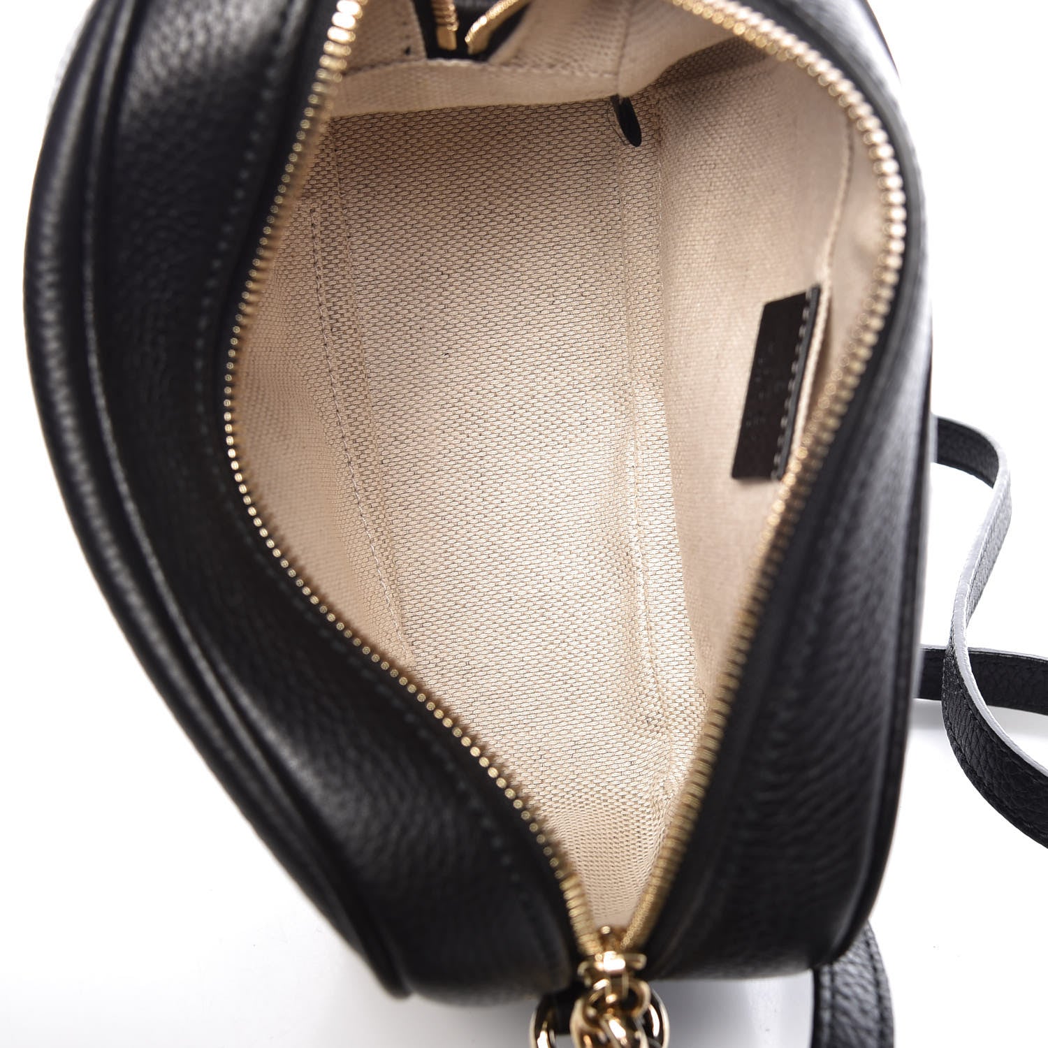 Gucci Pebbled Calfskin Small Soho Disco Bag Black 7 of 10