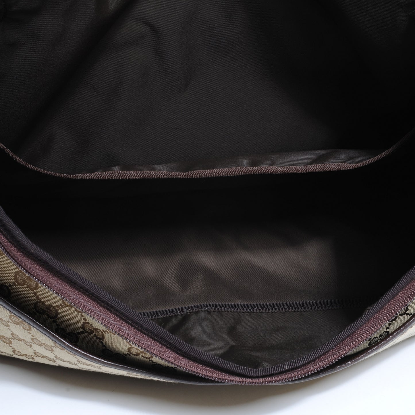 Monogram Natural Pigskin Large Diaper Bag Beige Ebony Cocoa Dark Chocolate