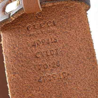 Gucci Faded Calfskin Double G 40mm Belt 70 28 Cuir 6 of 6