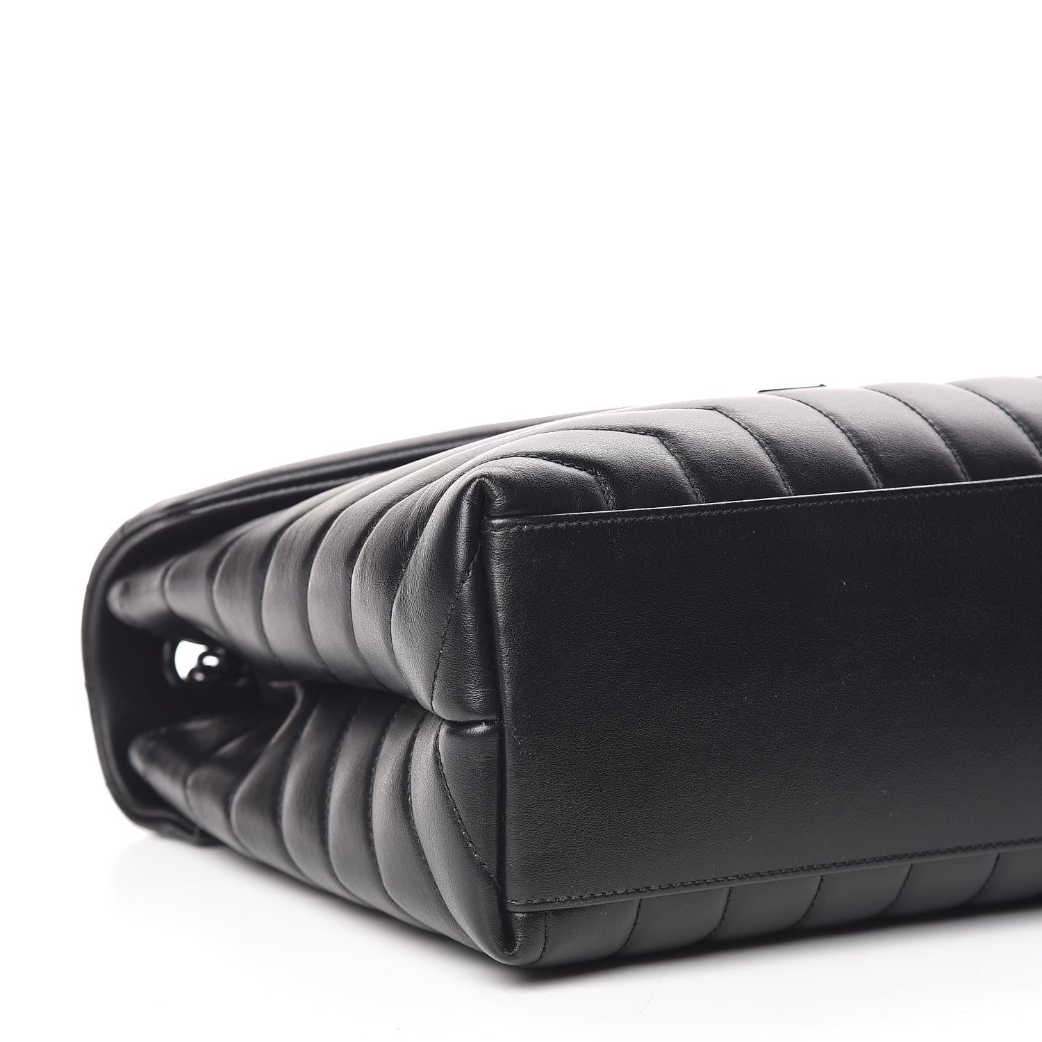 Saint Laurent Calfskin Y Quilted Monogram Medium Loulou Chain Satchel Black 8 of 10