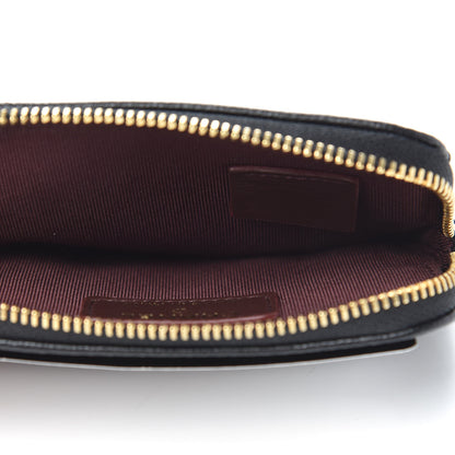 Chanel Caviar Quilted Zip Card Holder Wallet Black 4 of 6