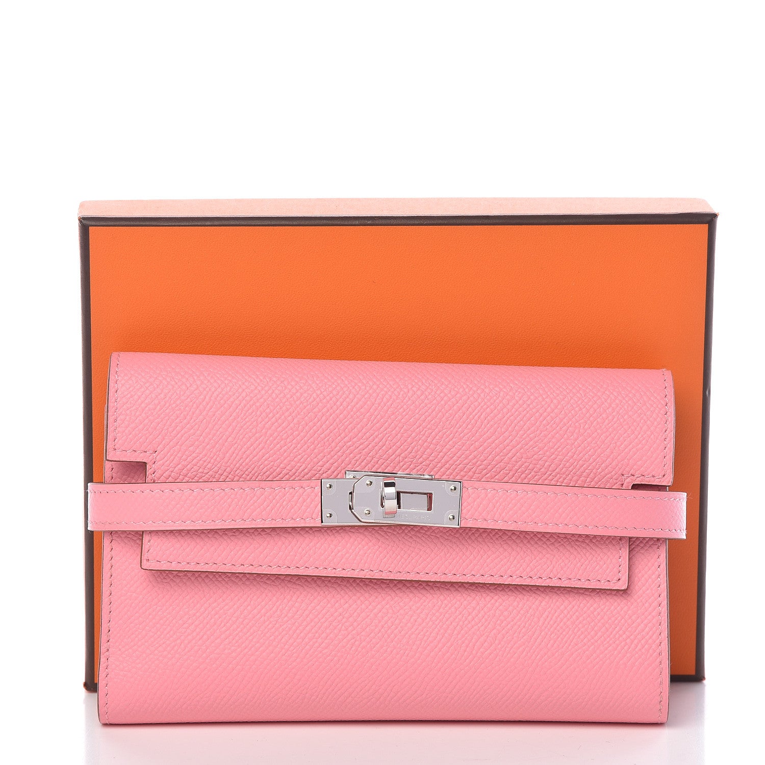 Hermes Epsom Medium Kelly Wallet Rose Confetti 8 of 8