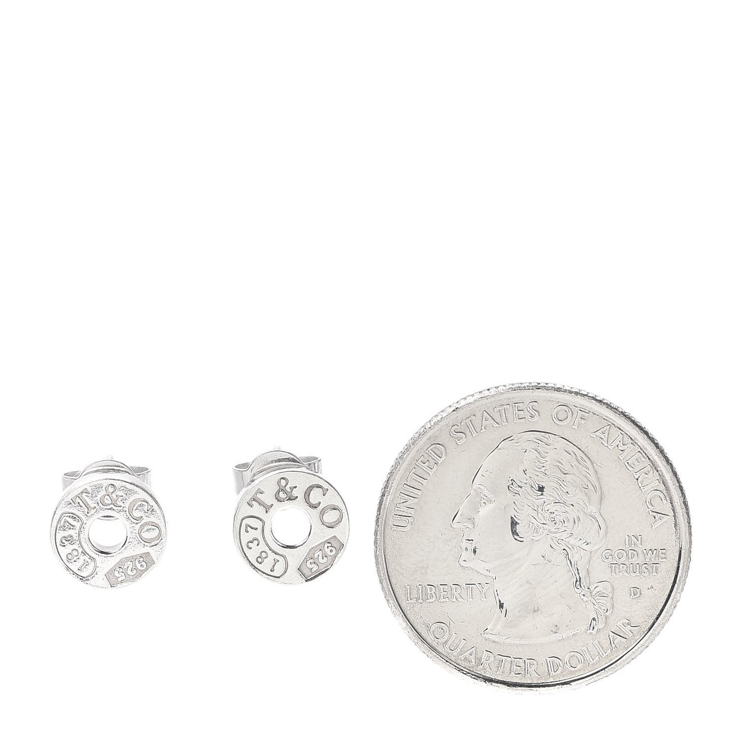 Sterling Silver 1837 Circle Earrings