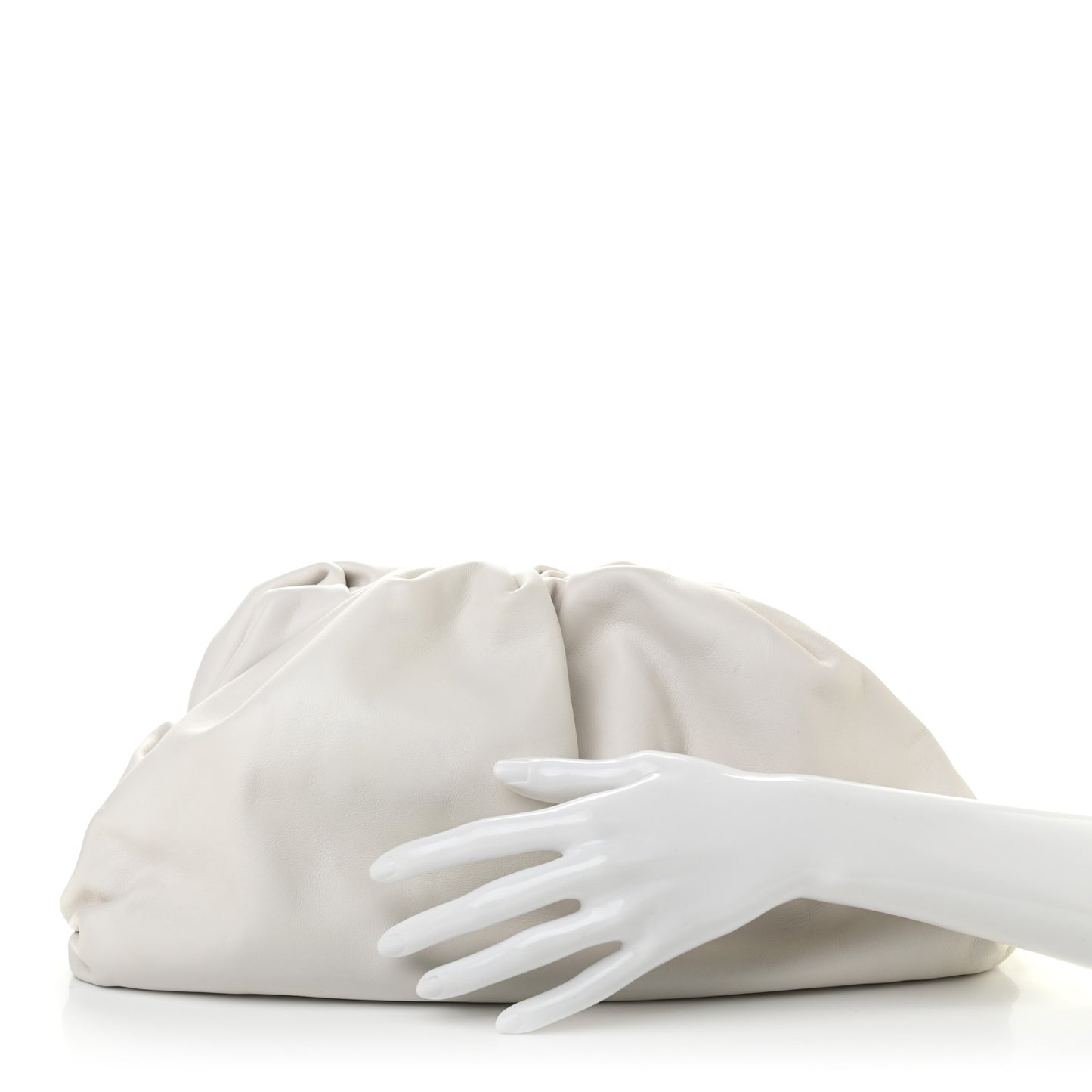 Smooth Butter Calf The Pouch Oversized Clutch Mist