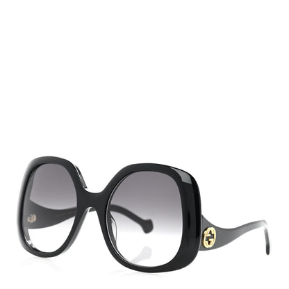 Gucci Acetate Square Frame Sunglasses GG1235S Black 1 of 9