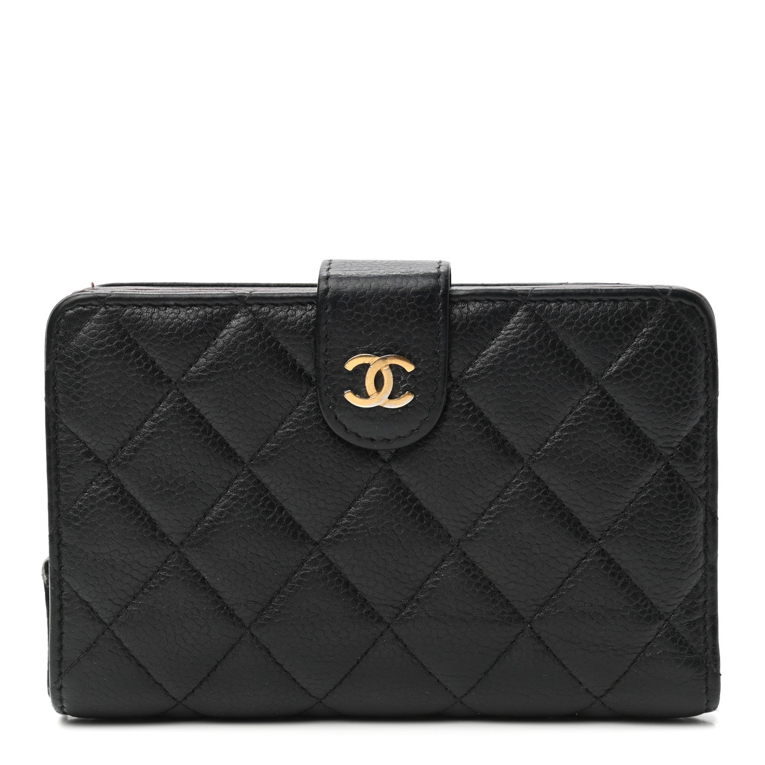 Chanel Caviar Quilted Zipped Pocket Wallet Black 1 of 8