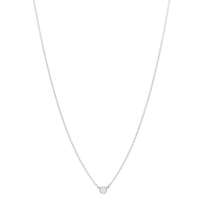 Tiffany Platinum Diamond .17ct Elsa Peretti Diamonds by the Yard Pendant Necklace 1 of 5