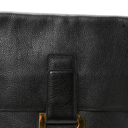Delvaux Grained Calfskin Shoulder Bag Black 7 of 9