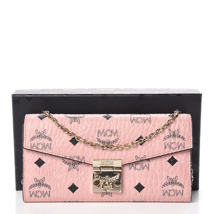 MCM Visetos Large Patricia Wallet On Chain Soft Pink 11 of 11