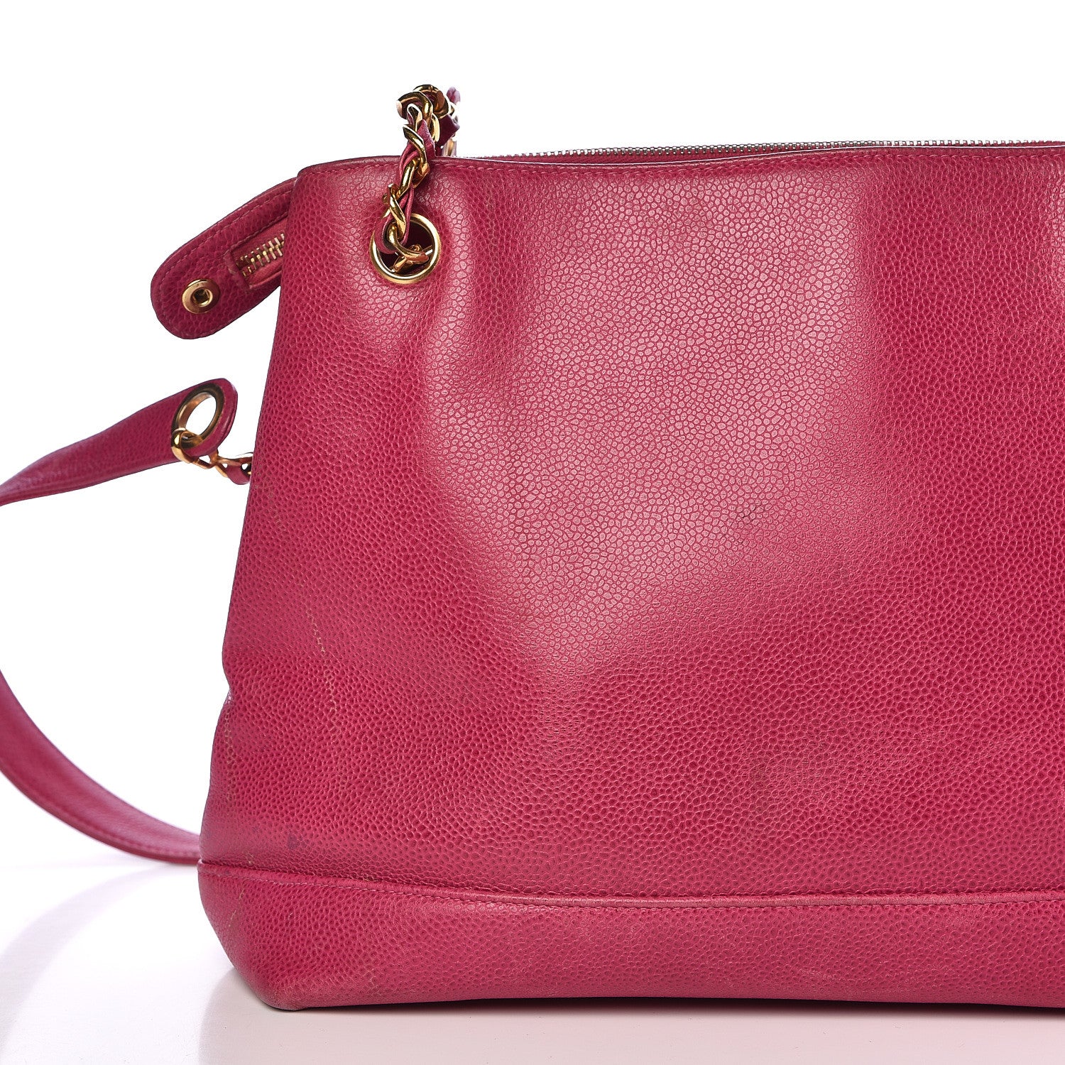 Chanel Caviar CC Shoulder Bag Pink 37 of 42