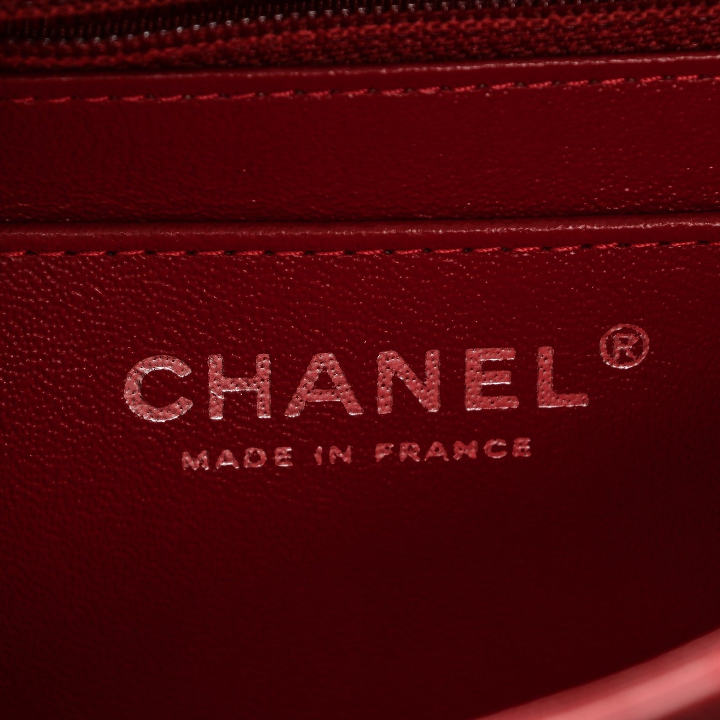 Lambskin Quilted Mini Square Flap Red