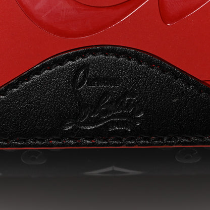 Christian Louboutin Perforated Calfskin Degrade Loubinthesky East West Cabata Tote Black Red 5 of 8