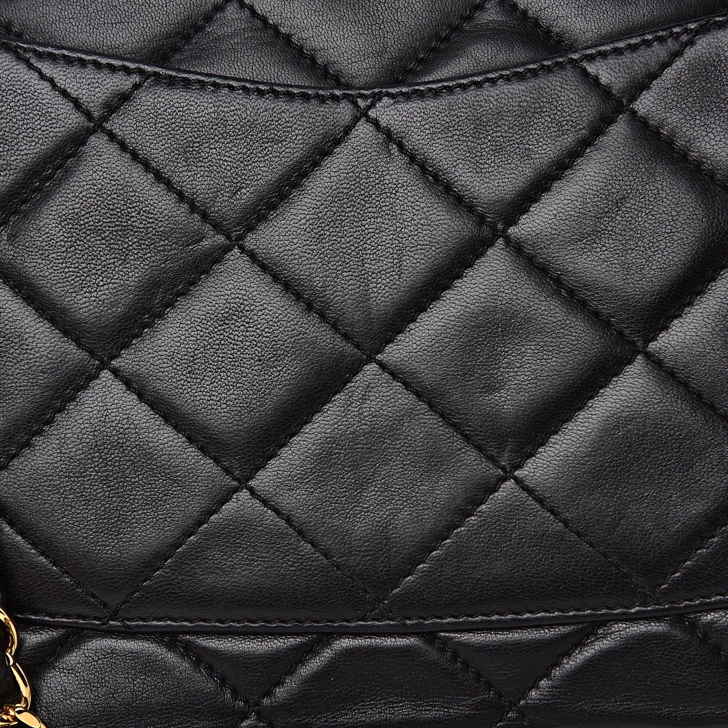 Chanel Lambskin Quilted Medium Double Flap Black 12 of 17