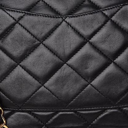 Chanel Lambskin Quilted Medium Double Flap Black 12 of 17