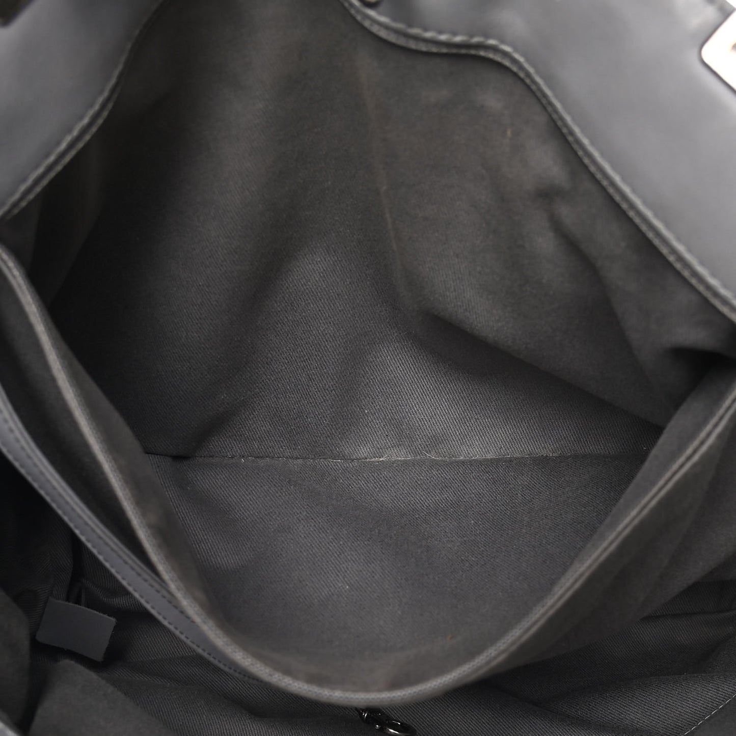 Lambskin Quilted Shopping Tote Grey
