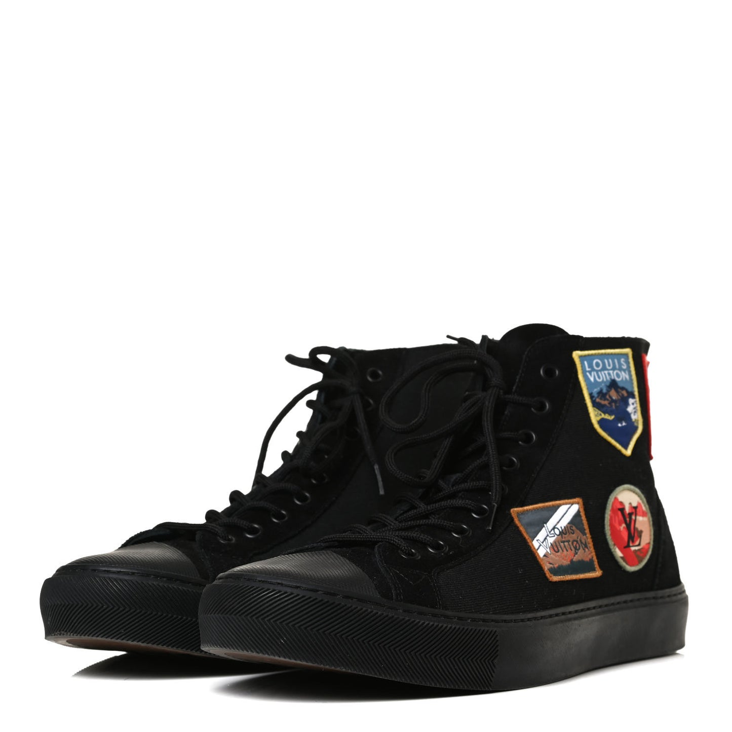 Canvas Alps Tattoo Sneaker Boots 9 Black