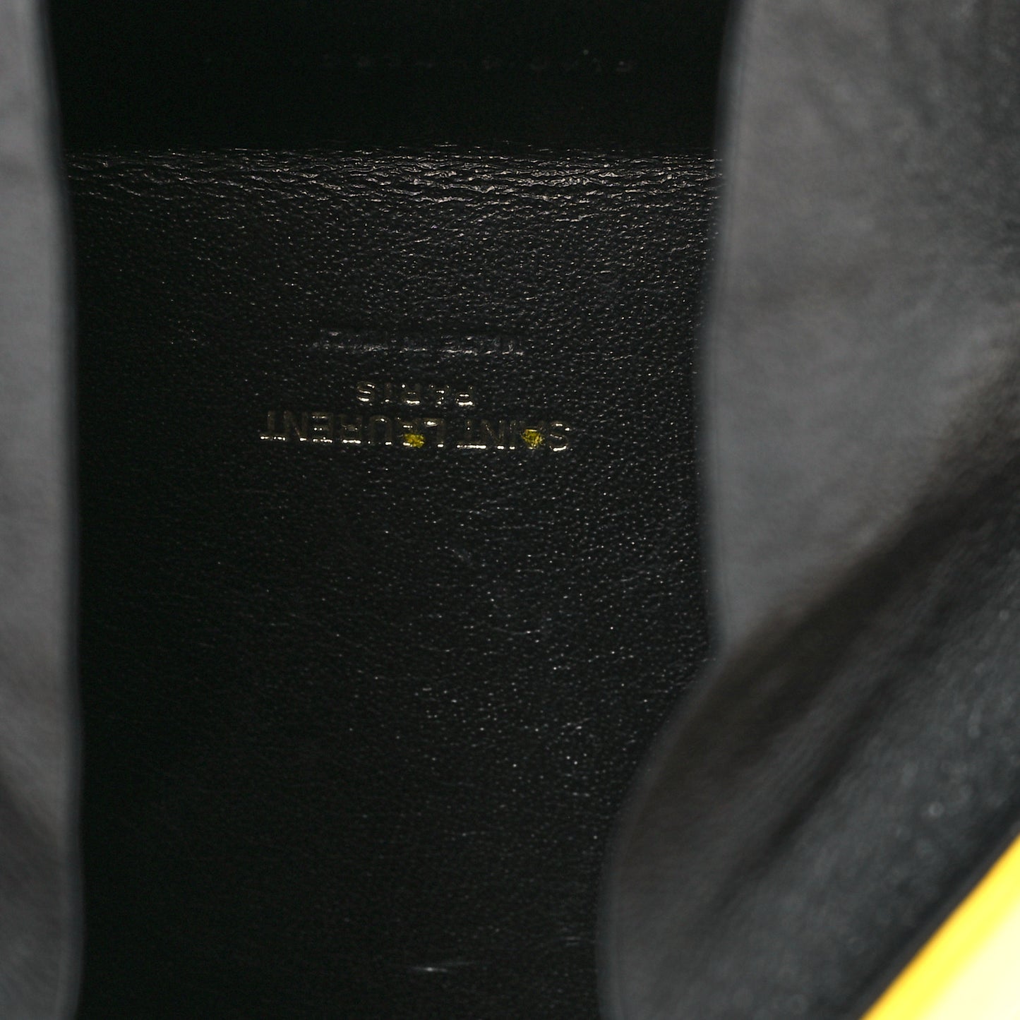Lambskin Pyramid Clutch Yellow